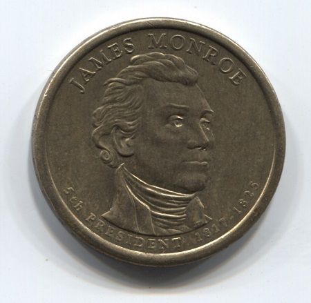 1 доллар 2008 года США, 5-й президент Джеймс Монро