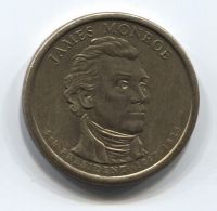 1 доллар 2008 года США, 5-й президент Джеймс Монро