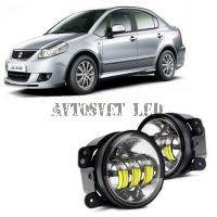 Противотуманные светодиодные фары ASF4-30W flood на SUZUKI SX4 седан