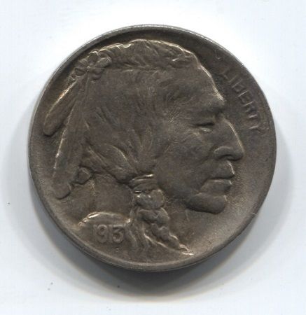 5 центов 1913 года США XF