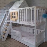 Кровать двухъярусная Домик Little №4