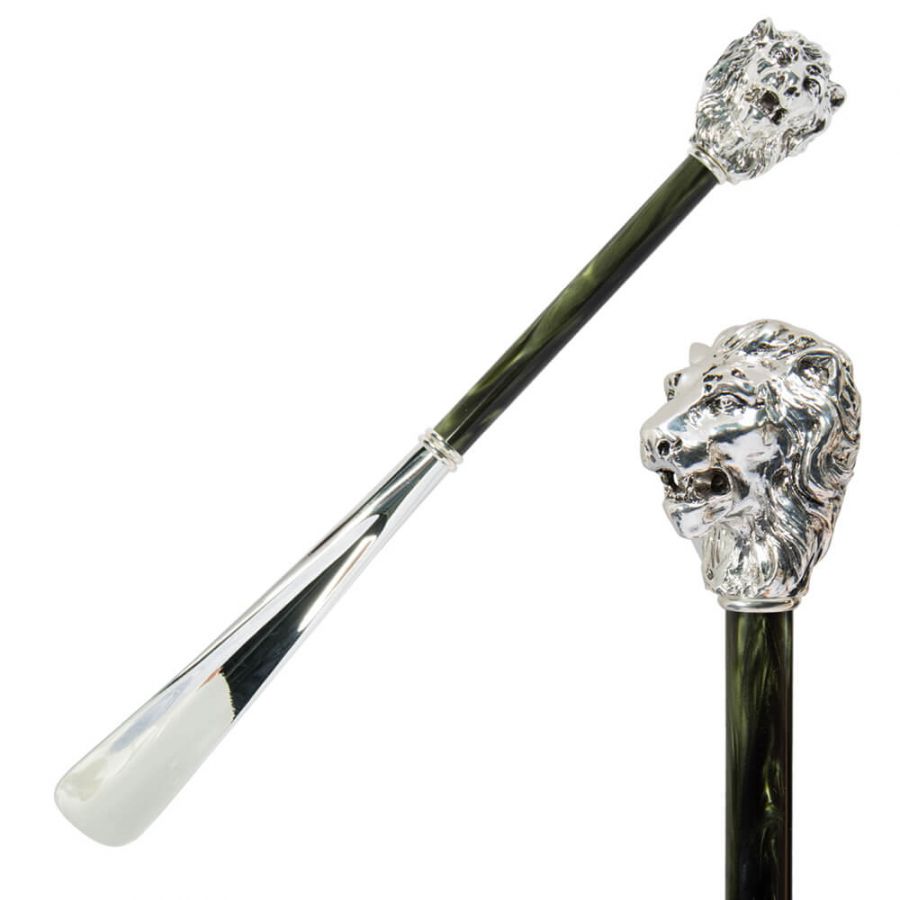 Ложка для обуви Pasotti Leone Silver Oliva