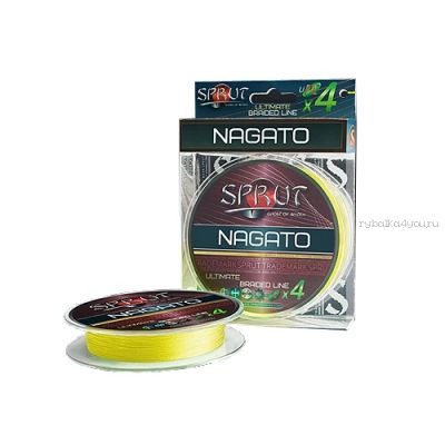 Шнур плетеный Sprut Nagato Hard Ultimate Braided Line x4 95 м / цвет: Fluo Yellow