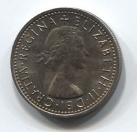 6 пенсов 1967 года Великобритания UNC