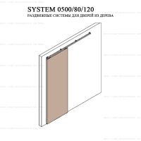 Комплект фурнитуры Krona Koblenz 0500-80/120 для двери до 80/120 кг