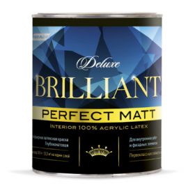 Краска Интерьерная Parade Deluxe Brilliant Perfect Matt 9л Акриловая, Белая, Матовая