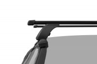 Багажник на крышу Kia Spectra, Lux, прямоугольные стальные дуги