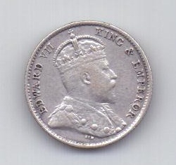 10 центов 1903 года XF Цейлон Великобритания