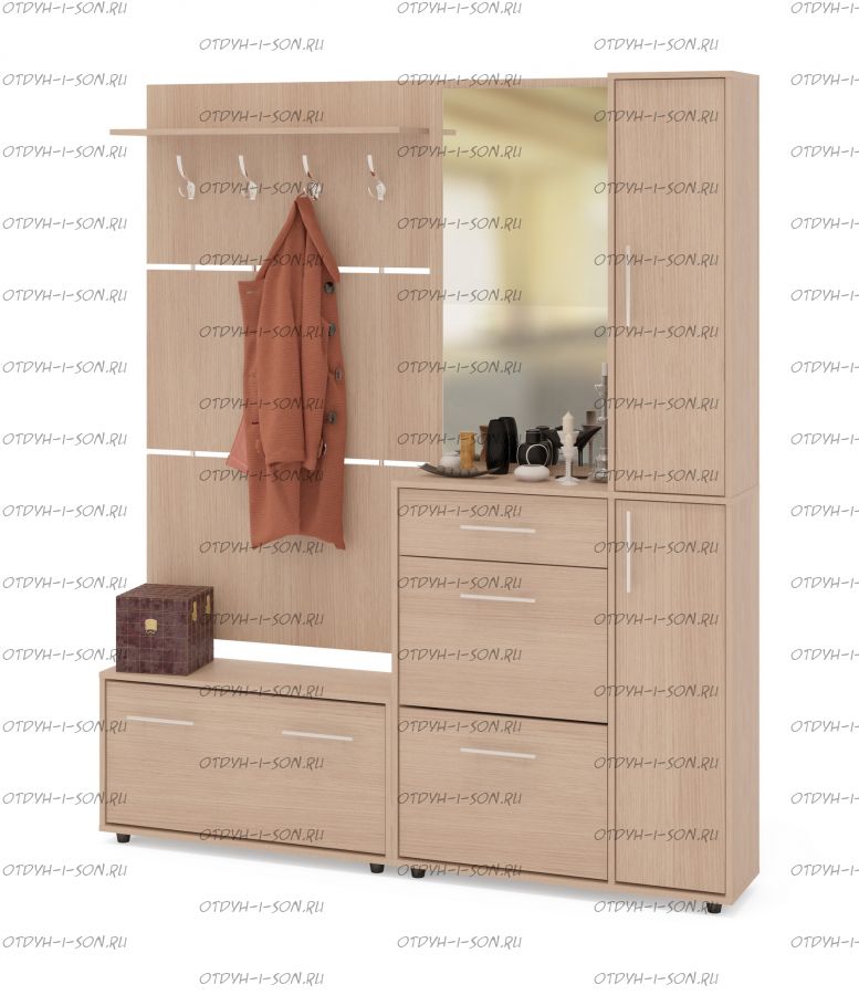 Прихожая Сокол ВШ-3.1+ТП-3+ТП-4+ПЗ-4 (180х29х209)