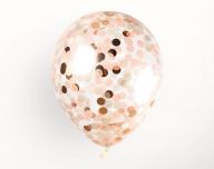 Шар (12''/30) с конфетти Розовое Золото