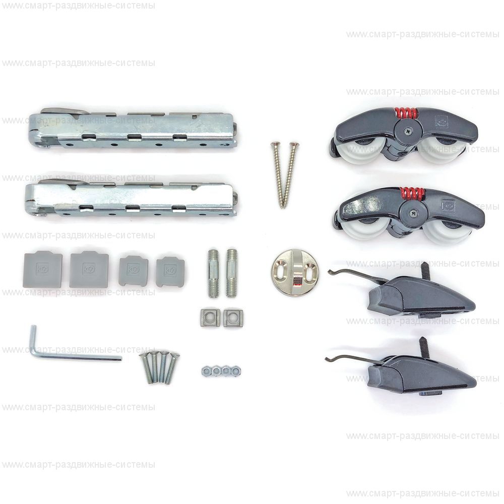 Комплект фурнитуры Krona Koblenz 0600-80/120 на 1 дверь до 80/120 кг