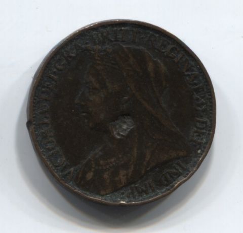 1 фартинг 1898 года Великобритания VF-