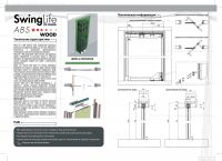 Складная раздвижная система Krona Koblenz SwingLife Wood ABS на 1 дверь до 70 кг с доводчиком.