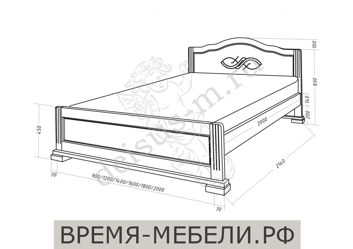 Кровать Модерн-М