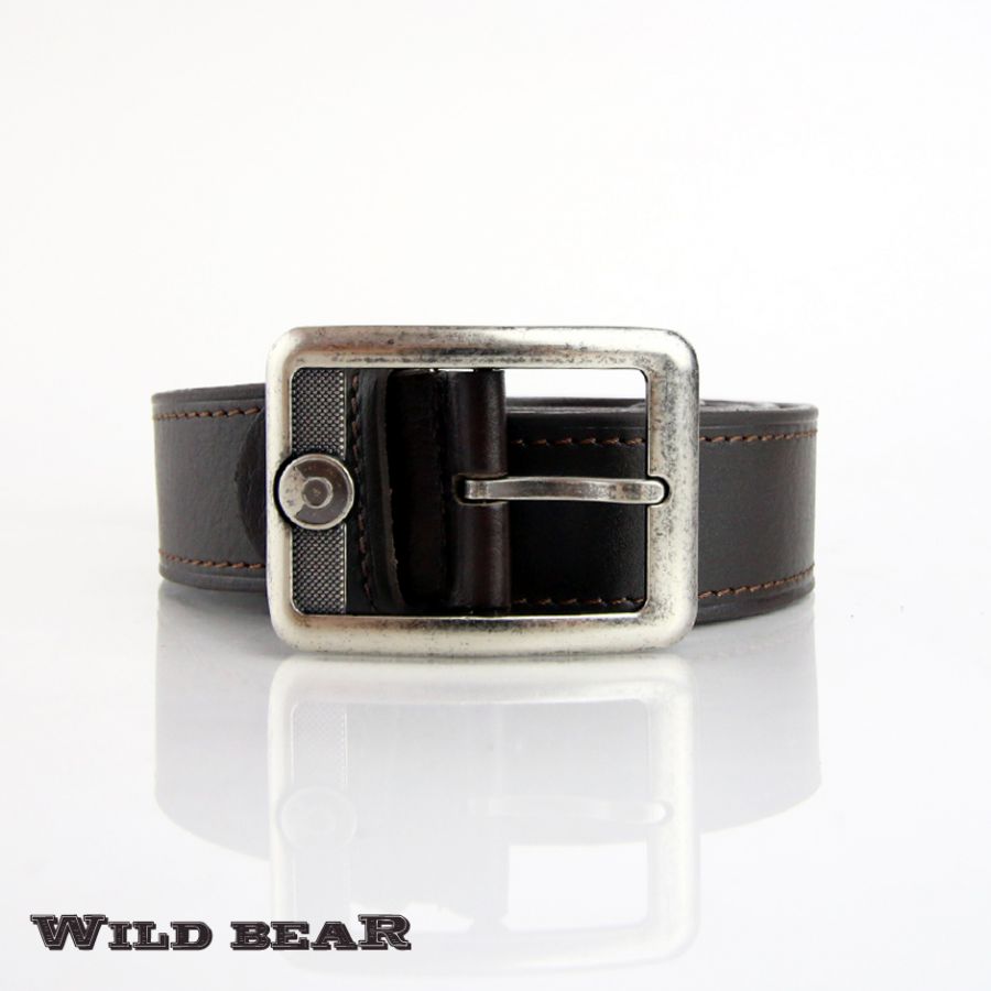 Ремень WILD BEAR RM-006m Brown (в кожаном чехле)