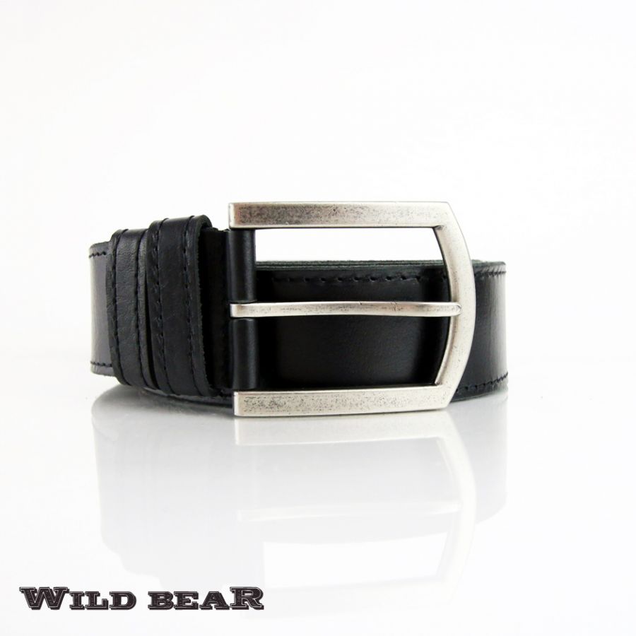 Ремень WILD BEAR RM-007m Black (в кожаном чехле)