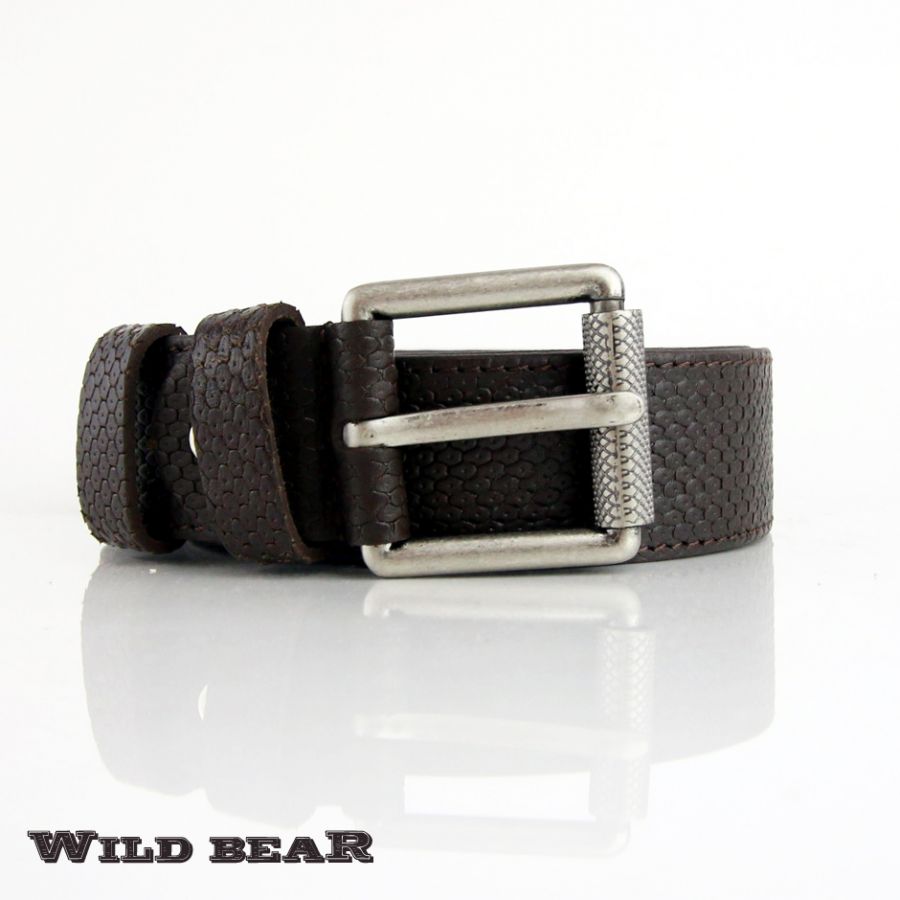 Ремень WILD BEAR RM-010m Brown (в кожаном чехле)