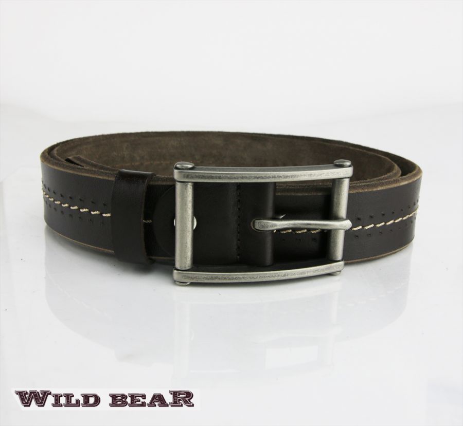 Ремень WILD BEAR RM-014m Brown (в кожаном чехле)