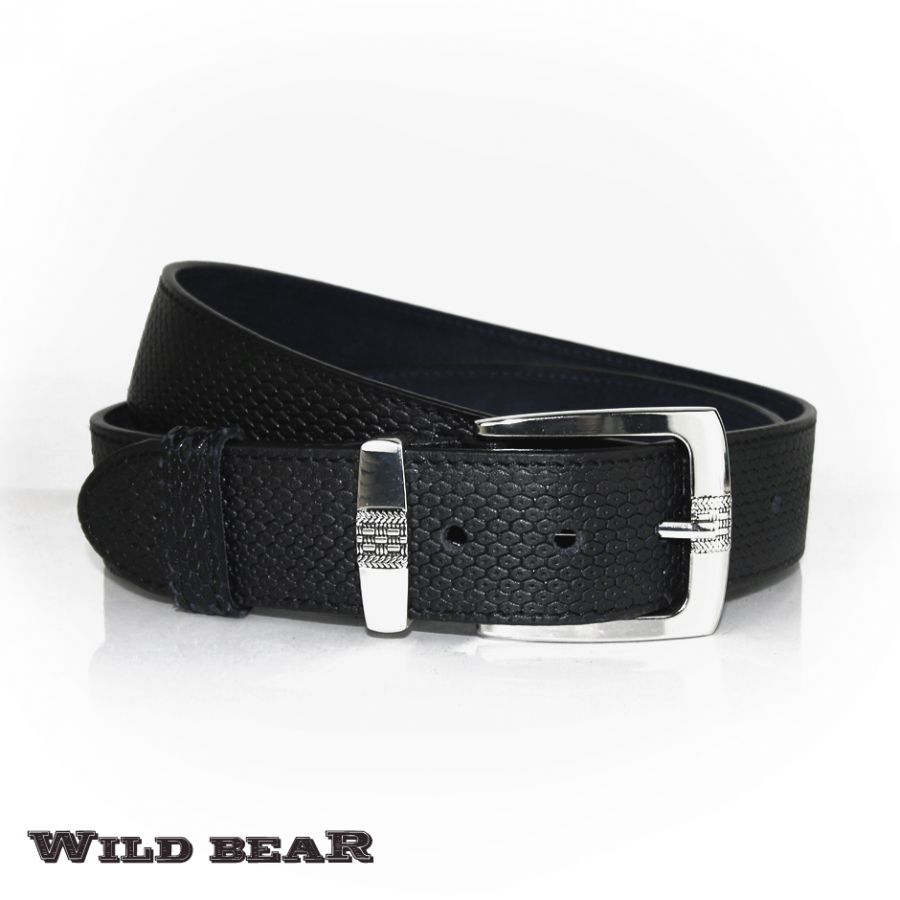 Ремень WILD BEAR RM-017m Black (в кожаном чехле)