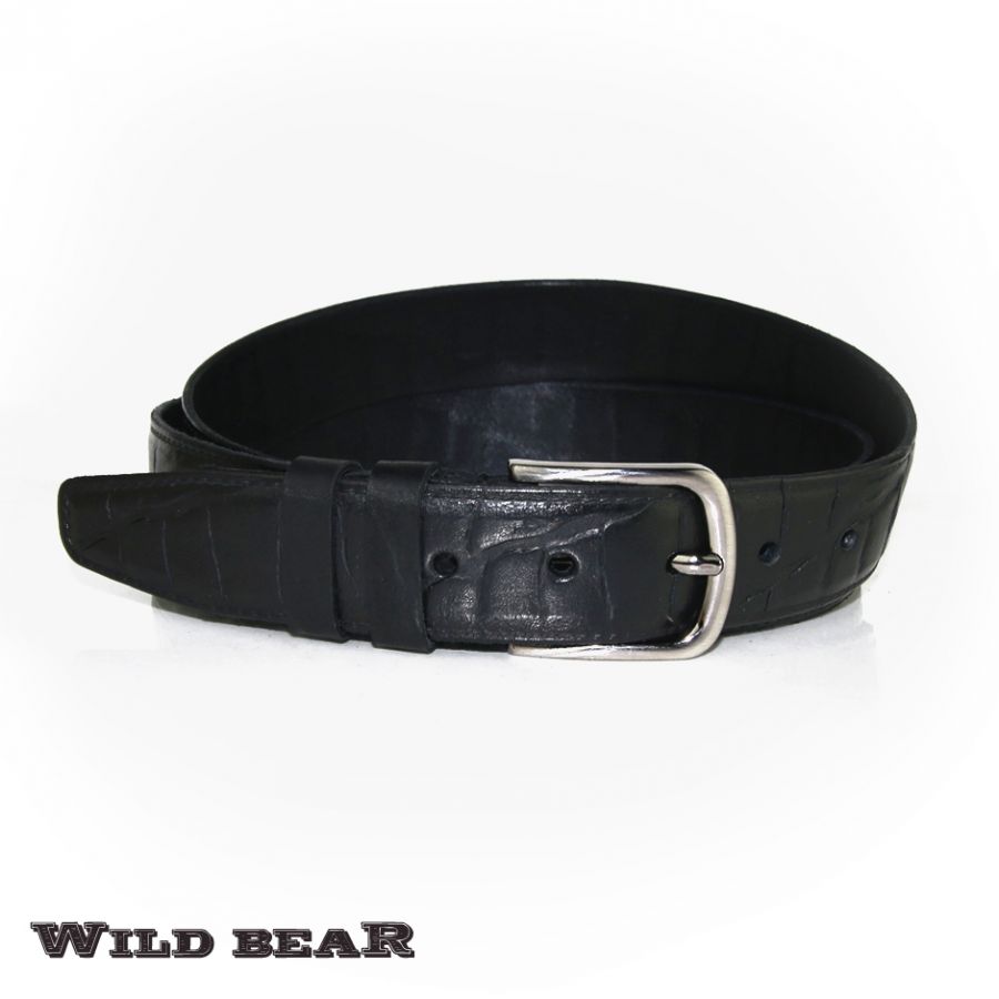 Ремень WILD BEAR RM-022m Black (в кожаном чехле)