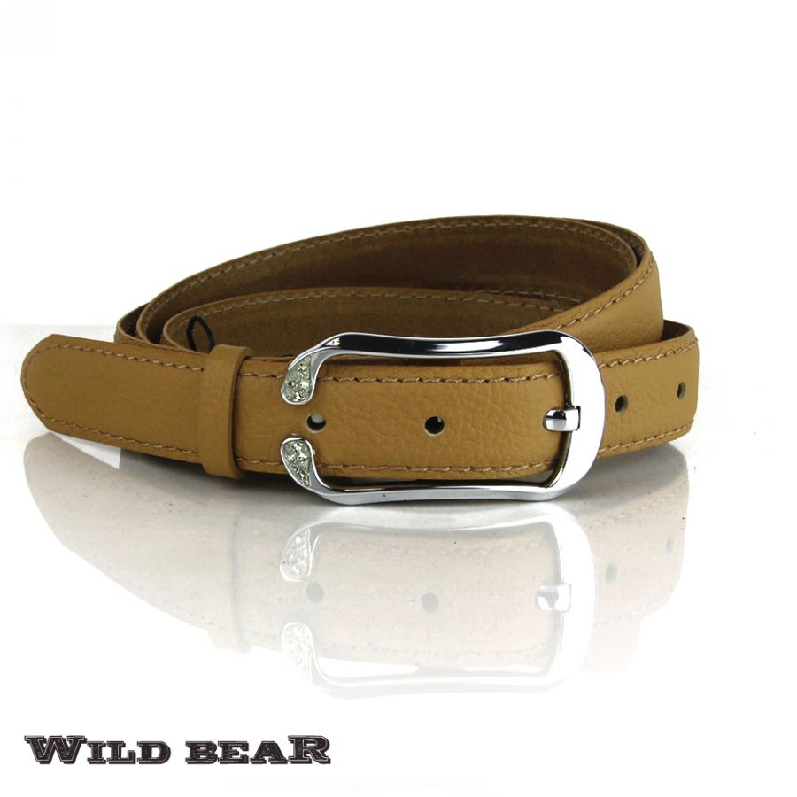 Ремень WILD BEAR RM-020f Beige Premium (в деревянном футляре)