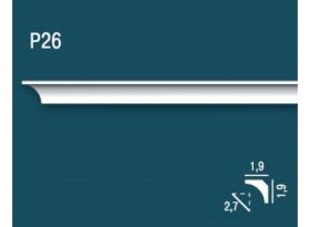 Карниз Потолочный Perfect  Plus P26 Д200xШ1.9xВ1.9 см /Перфект Плюс