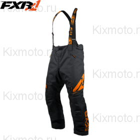 Полукомбинезон FXR Сlutch FX - Black/Orange мод. 2019