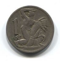 1 крона 1924 года Чехословакия