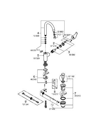 Смеситель Grohe Eurosmart New для раковины 23537002 ФОТО