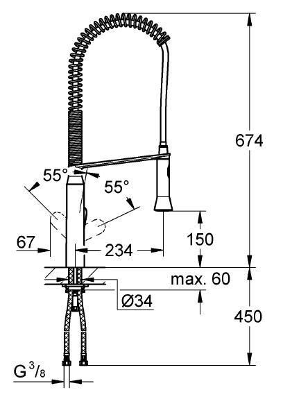 Смеситель Grohe K7 для кухни 32950000 ФОТО