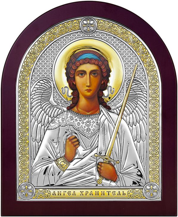 Серебряная икона Ангел Хранитель (Италия) Серебряная икона Ангел Хранитель (Италия)