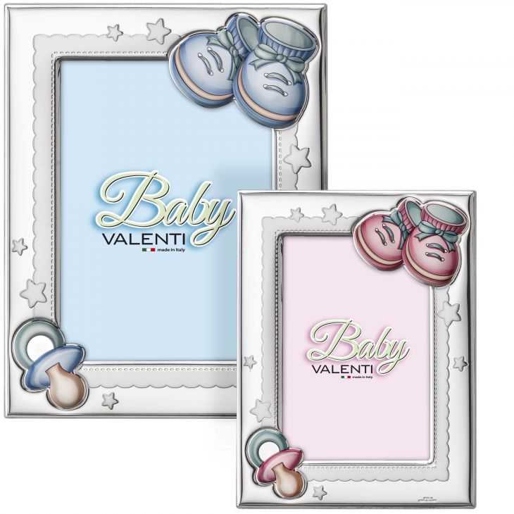 Рамка розовая "Пинетки" (Италия, 13х18 см) Рамка розовая "Пинетки" (Италия, 13х18 см)