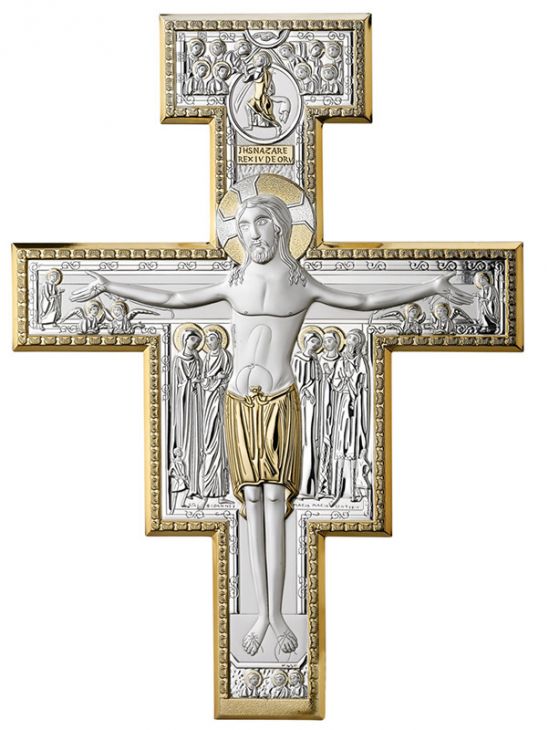 Распятие Иисуса Христа (Италия, 7х9 см)