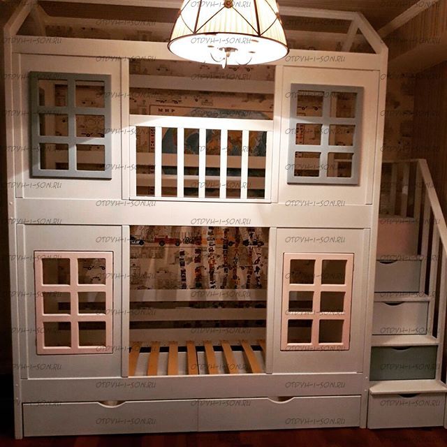 Двухъярусная кровать Домик Felicia №4