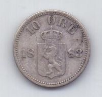 10 эре 1883 года Норвегия