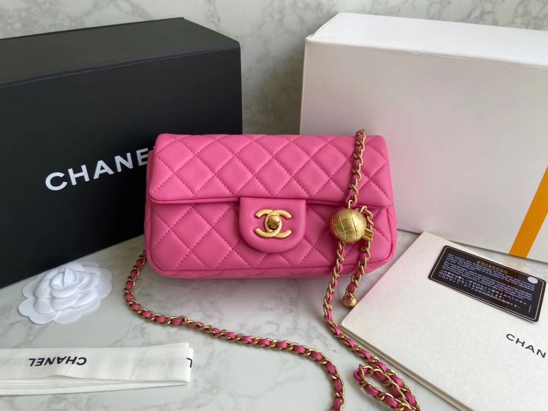 CHANEL Shoulder Flap Bag 20 cm