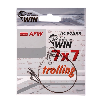 Поводок Win 7х7 (AFW) Trolling 28 кг 50 см