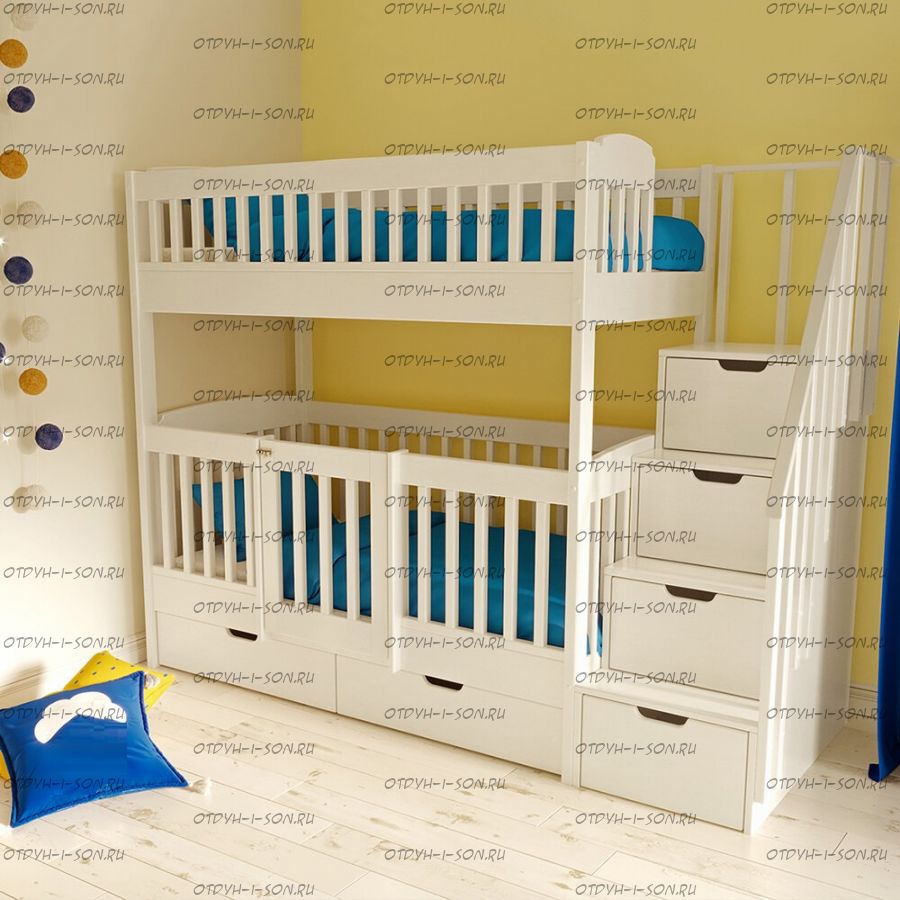 Кровать двухъярусная Малинка №7 Люкс