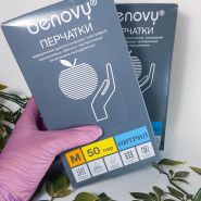 Перчатки  / BENOVY Nitrile / нитриловые нестерильные / L / уп. 50 пар.