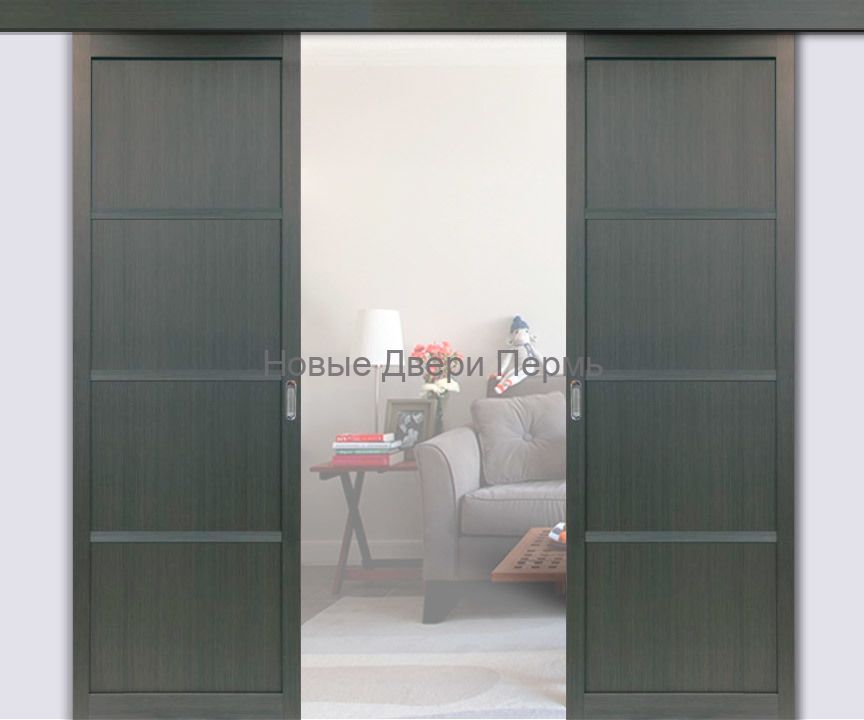 Межкомнатная перегородка раздвижная Венге