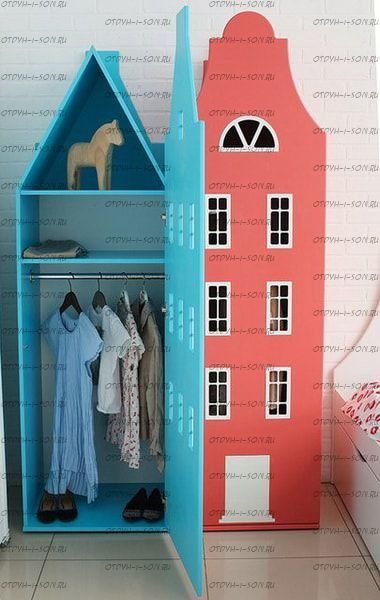 Шкаф скандинавский домик №К8 (любые размеры)