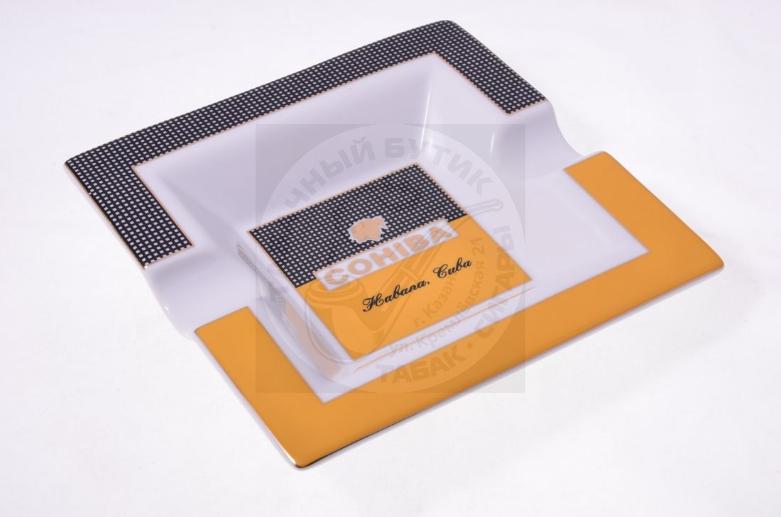 Пепельница Tom River на 2 сигары, Керамика, COHIBA