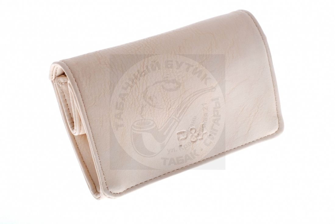 Кисет P&A для самокруток и табака, экокожа, кремовый