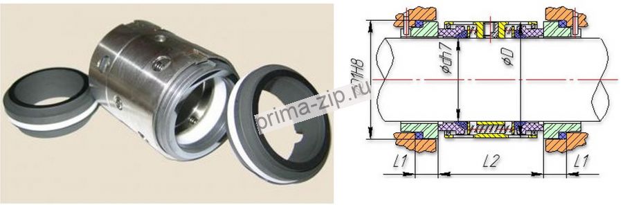 Уплотнение торцовое 153/153.1.060.441КК