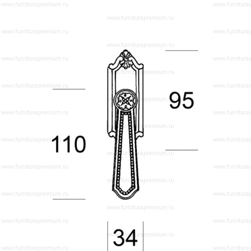 Оконная ручка Salice Paolo Hannover 4353 DK