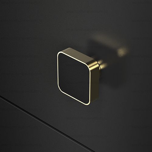 Мебельная ручка-кнопка Glass Design Cuoio 30 мм
