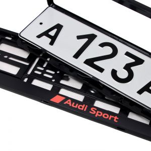 Рамки номера Audi Sport - черные