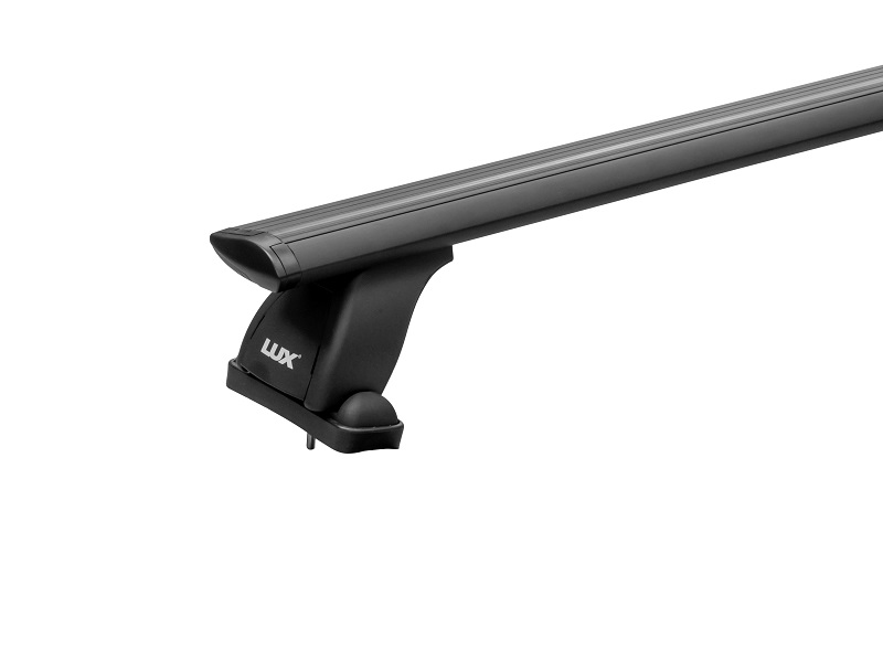 Багажник на крышу "LUX" с дугами 1,2м аэро-трэвэл чёрные (82мм) для а/м со штатным местом 955