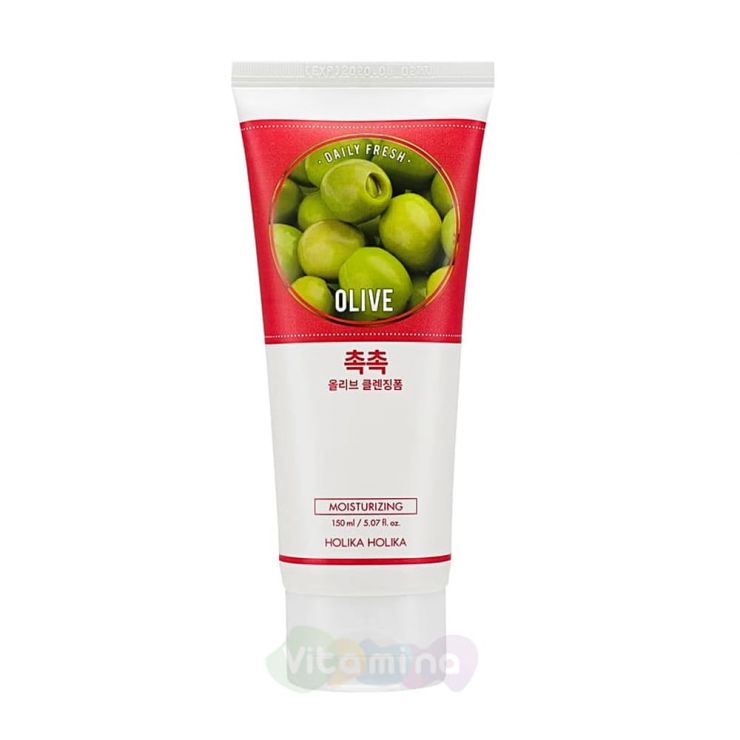 Holika Holika Очищающая пенка с экстрактом оливы Daily Fresh Olive Cleansing Foam, 150 мл