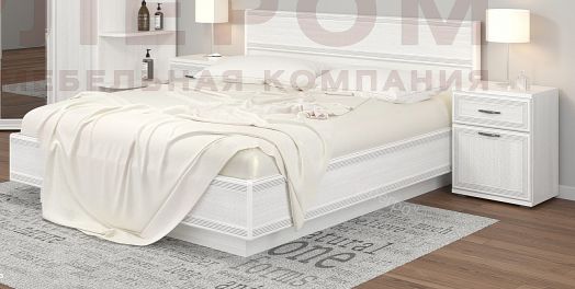 Карина Кровать КР-1004 (1,8х2,0) с П/Мех. и жестким изголовьем